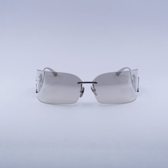 Dolce & Gabbana DG2319 05/6G Sunglasses Silver Rectangle Frame, Mirror Lenses main image 9